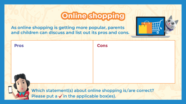Online shopping [Aged 8-11]