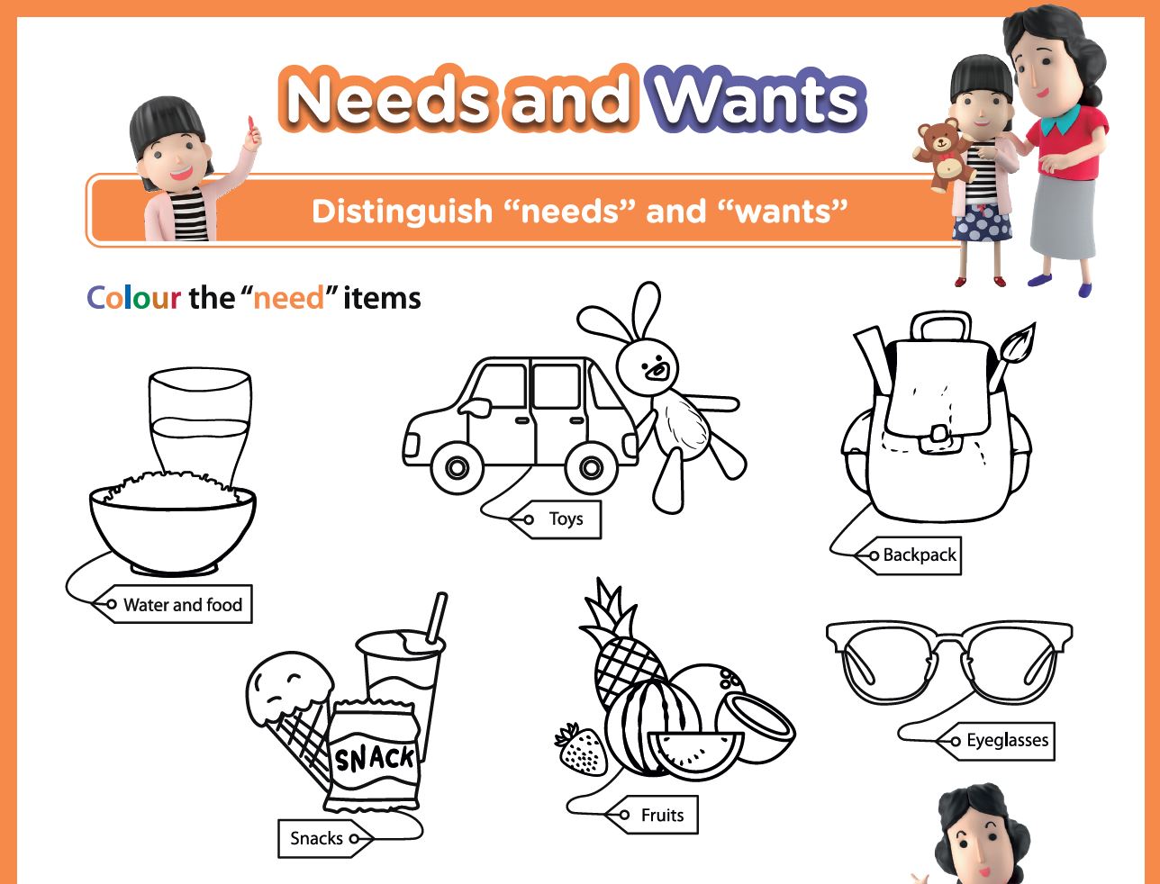 Needs and Wants [Aged 6-11]