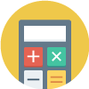 Financial calculator widgets
